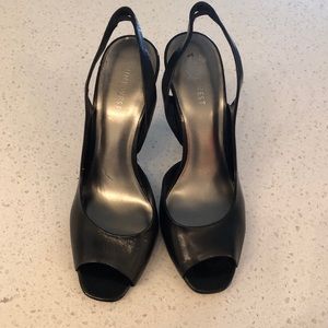 Nine West slingback peep toe heels, never worn